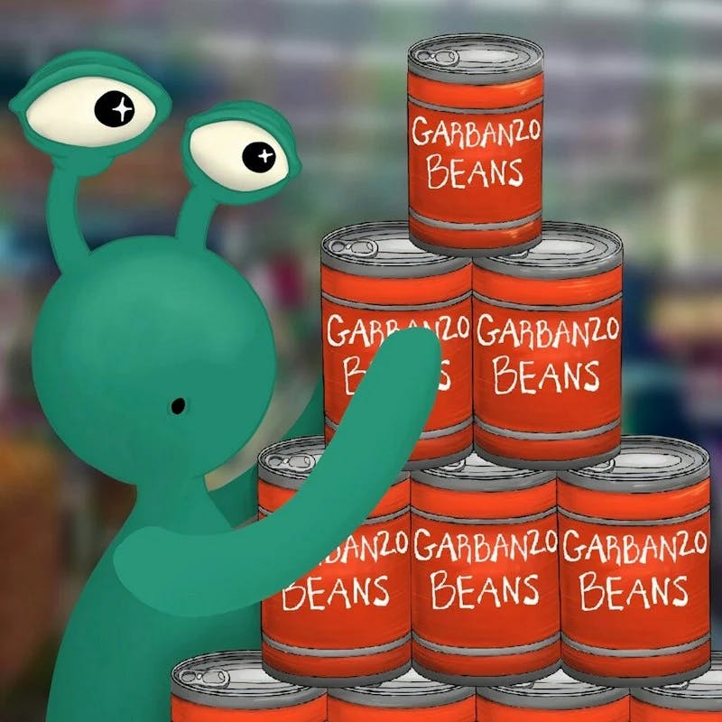 Garbanzo Beans Art by Dani Torres